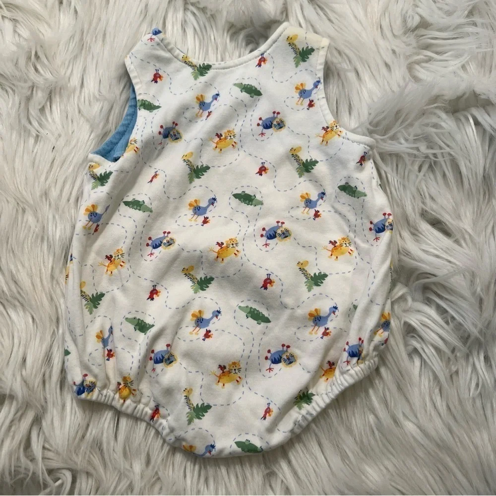 Vintage Honey Pot Bodysuit White Animals